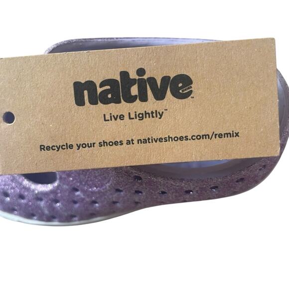 Native Juniper Bling‎ Purple Sparkle Shoes Size 5 NWT - Picture 6 of 10